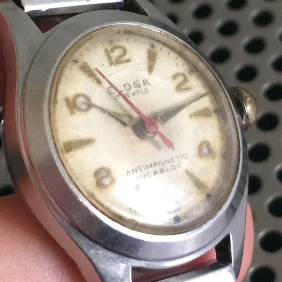 🖤Vtg ELOGA Windup Swiss made watch - Picture 5 of 14